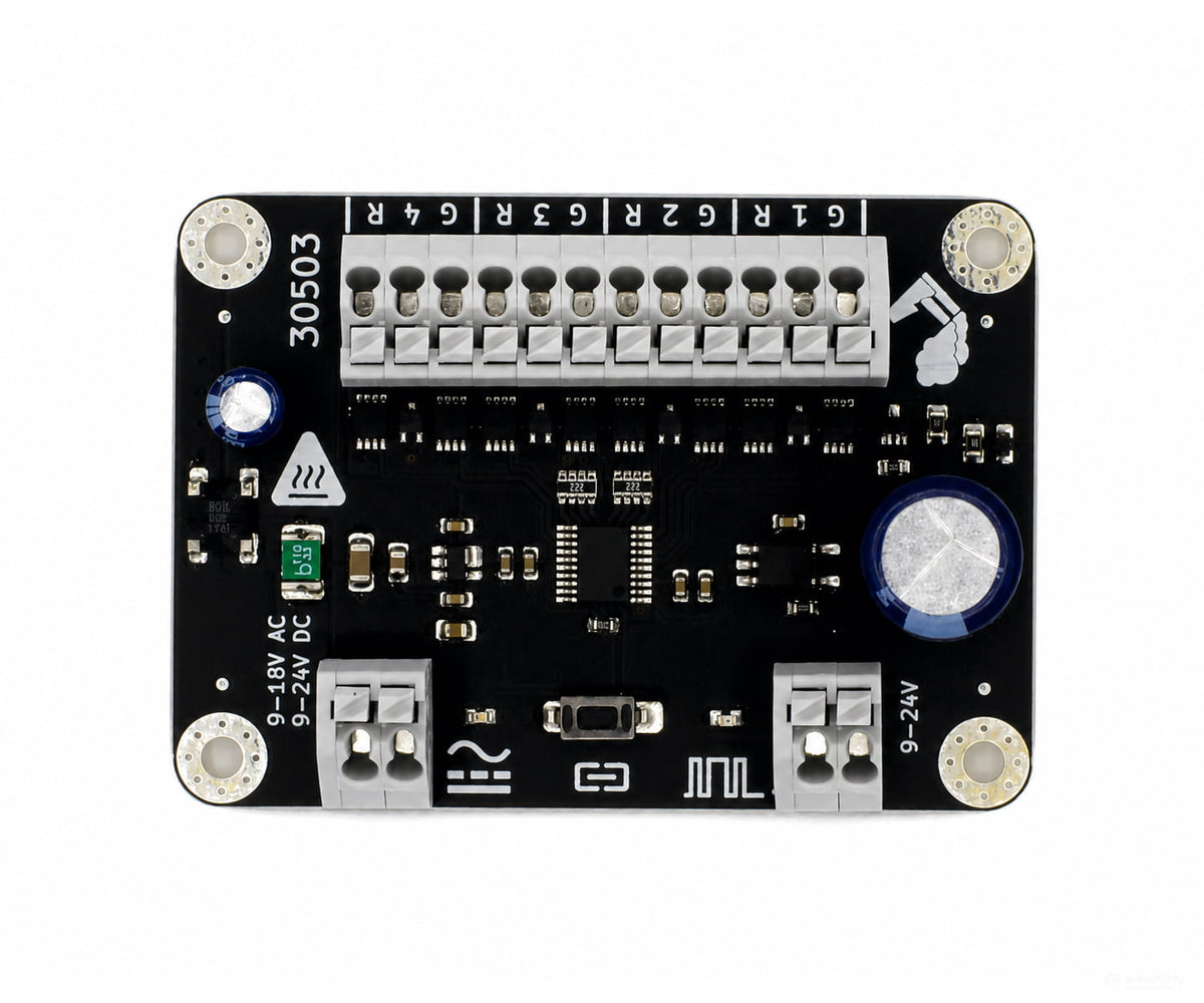 Decoderwerk 30503 4-channel decoder for controlling 4 solenoid-operated turnouts using AC power (DCC + Motorola)