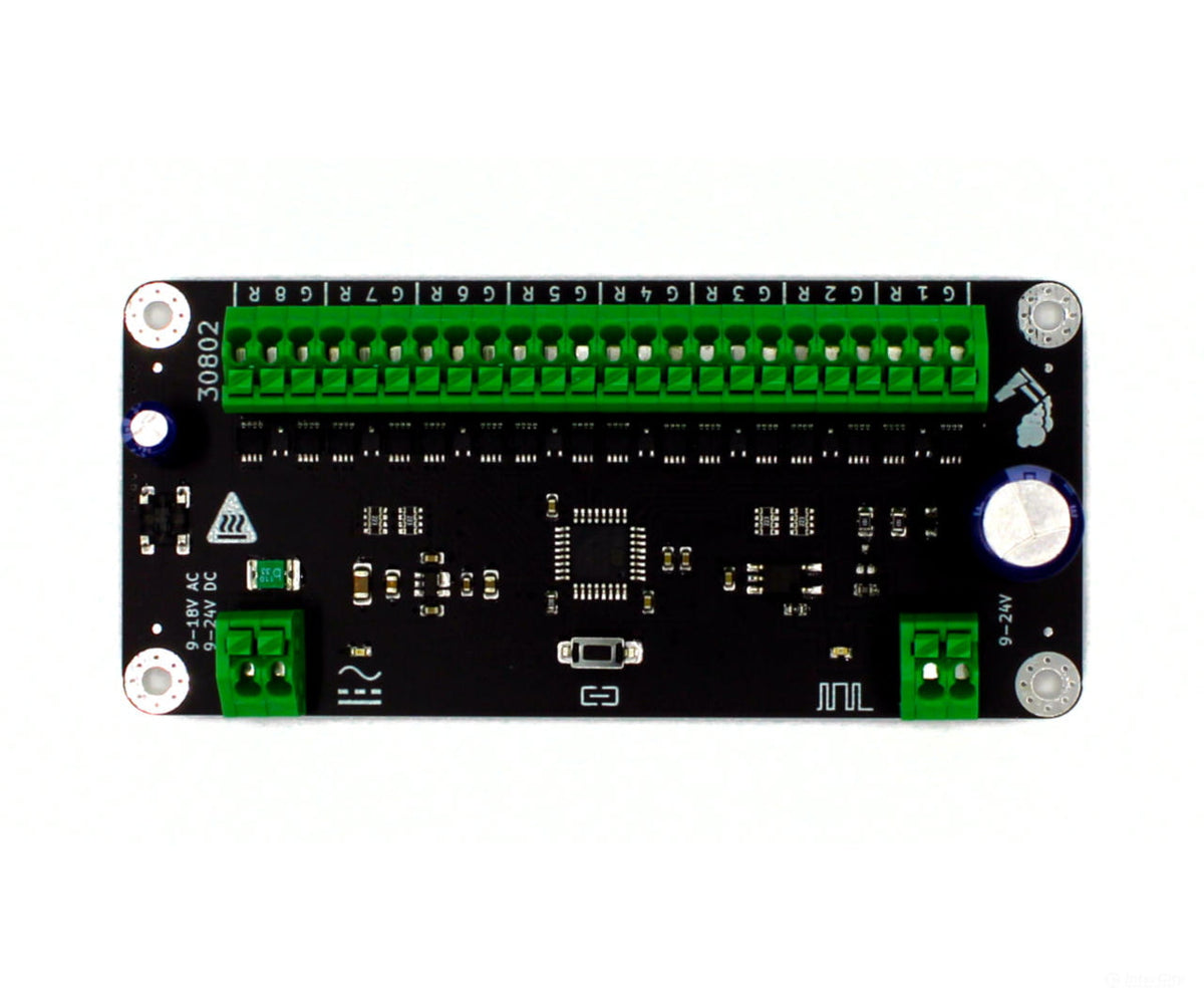 Decoderwerk 30802 8-channel decoder for controlling 8 solenoid-operated turnouts (DCC + Motorola) - Stationary Decoders