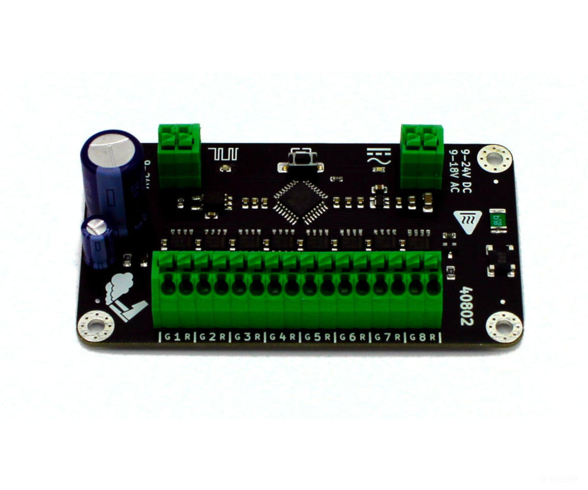 Decoderwerk 40802 8-channel motor decoder for controlling 8 motors and motorized turnout drives (DCC + Motorola)