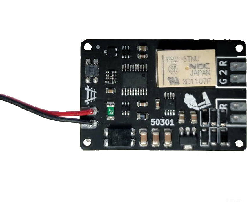 Decoderwerk 50301 C-Track signal decoder for Märklin Startup signals with bistable relay for train control and ABC