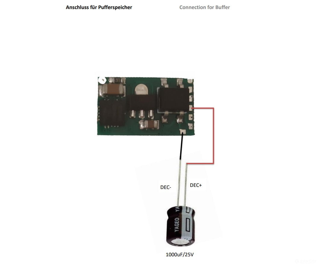 Decoderwerk 70401 Motor decoder 0.5A with 3 outputs and shunting light Gauge Z/N/TT (DCC + Motorola) - Decoders