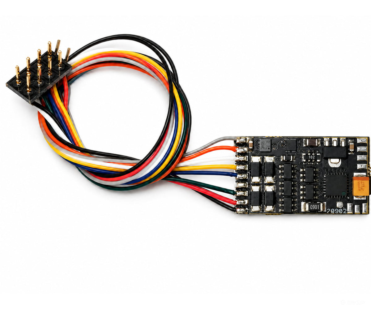 Decoderwerk 70903 Motor decoder 2A with 8 outputs SUSI load control and numerous effects; NEM652 interface H0 (DCC