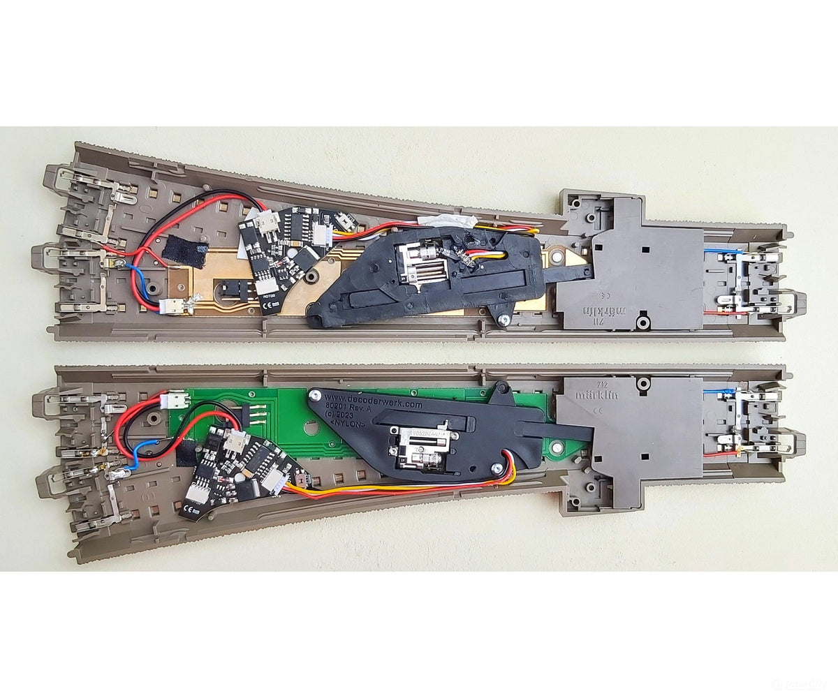 Decoderwerk 80201 Motorized digital turnout drive for Märklin/Trix C-Track RailCom (DCC + Motorola) - Track Accessories
