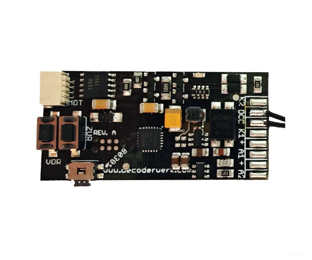 Decoderwerk 80301 Universal motorized under-floor turnout drive with decoder RailCom (DCC + Motorola) - WEICHENANTRIEBE