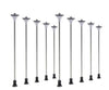 Decoderwerk A009 10x Straight station and street lamp height-adjustable suitable for N + H0 scales - Lighting &