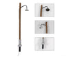 Decoderwerk A011 5x Station and industrial lamp (real wood mast and metal head) handmade H0 scale - Lighting &