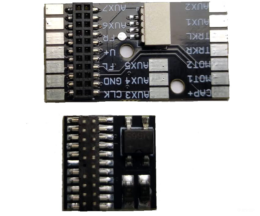 Decoderwerk Z012 PLUX22 adapter board incl. analog jumper labeled terminals SUSI connection (plug-in) - DCC Accessories