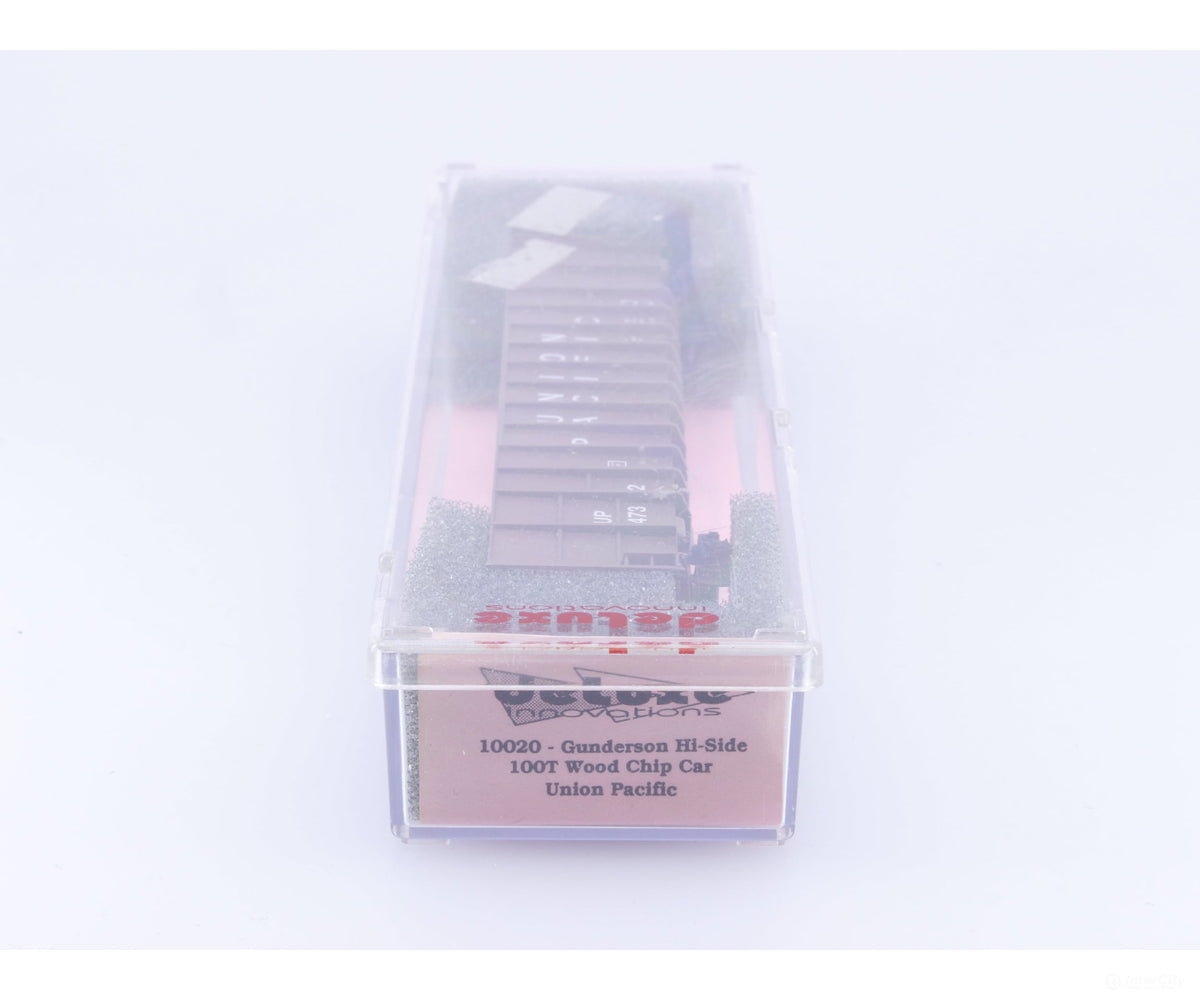 Deluxe Innovations 10020 N Gunderson Hi-Side Wood Chip Car Union Pacific (UP) 147312 - Freight Cars