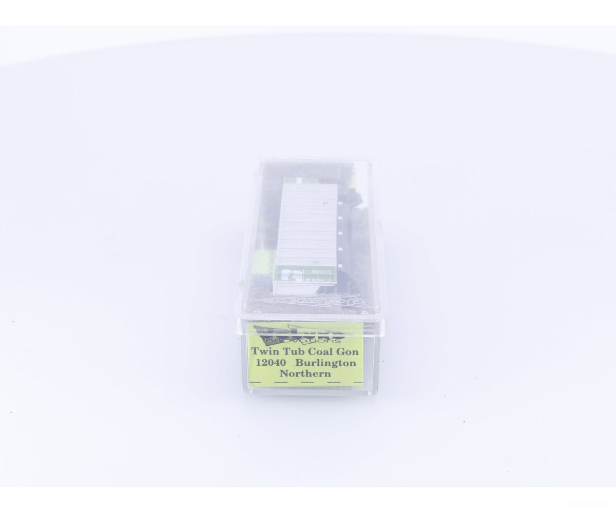 Deluxe Innovations 12040 N Twin Tub Coal Gondola Burlington Northern (BN) 533298 - Freight Cars