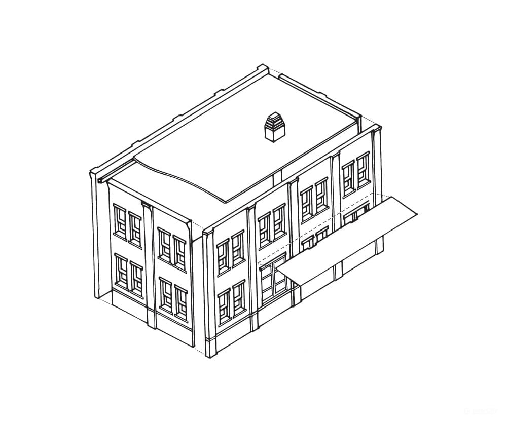 Design Preservation Models 10600 Laube’s Linen Mall - Ho Scale Structures