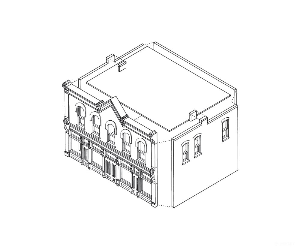 Design Preservation Models 10800 Goodfella’s Hall Ho Scale Structures