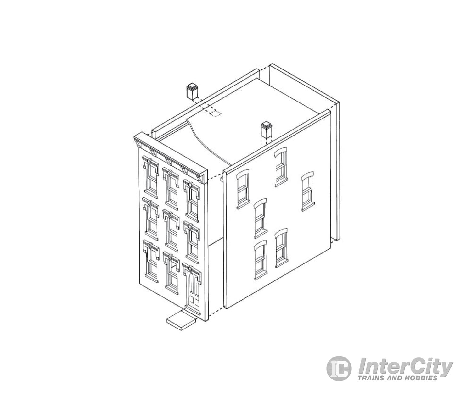 Design Preservation Models 10900 Townhouse #1 Ho Scale Structures