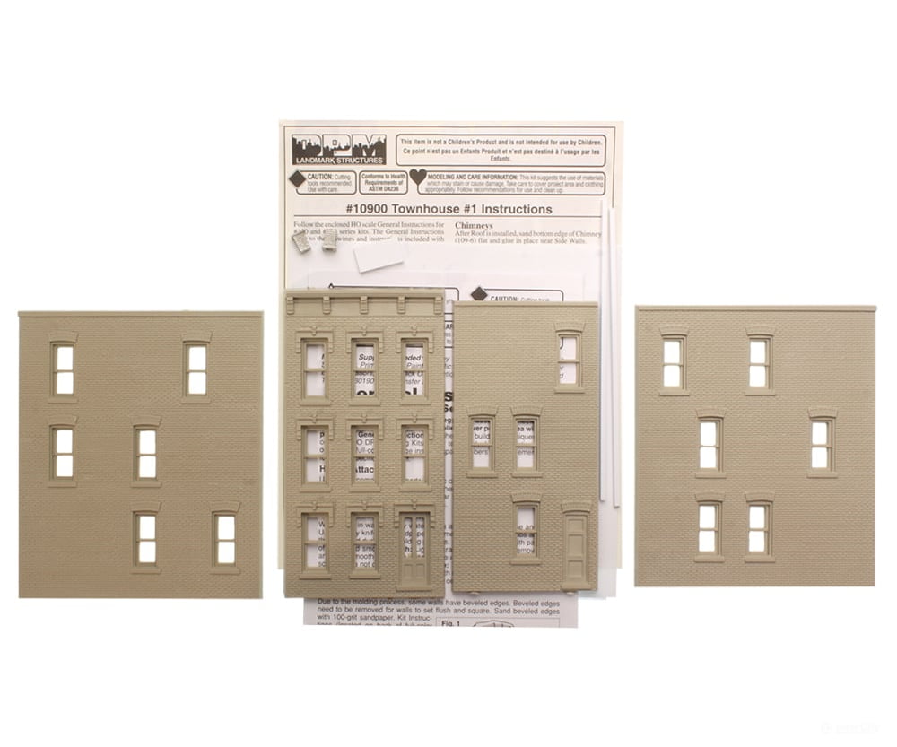 Design Preservation Models 10900 Townhouse #1 Ho Scale Structures