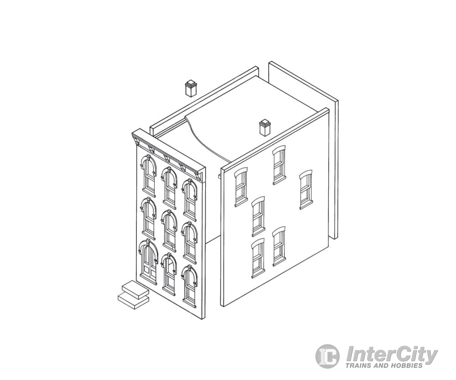 Design Preservation Models 11000 Townhouse #2 Ho Scale Structures