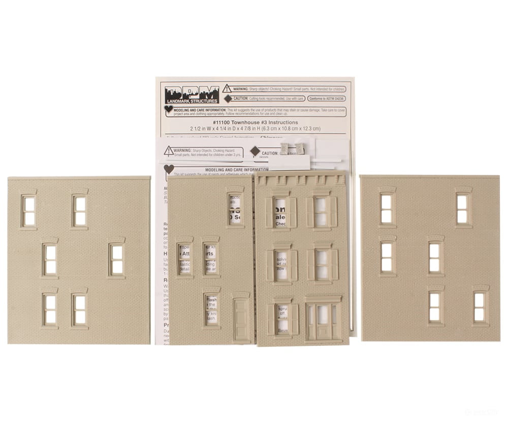 Design Preservation Models 11100 Townhouse #3 Ho Scale Structures