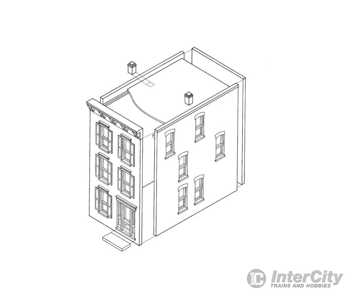 Design Preservation Models 11100 Townhouse #3 Ho Scale Structures