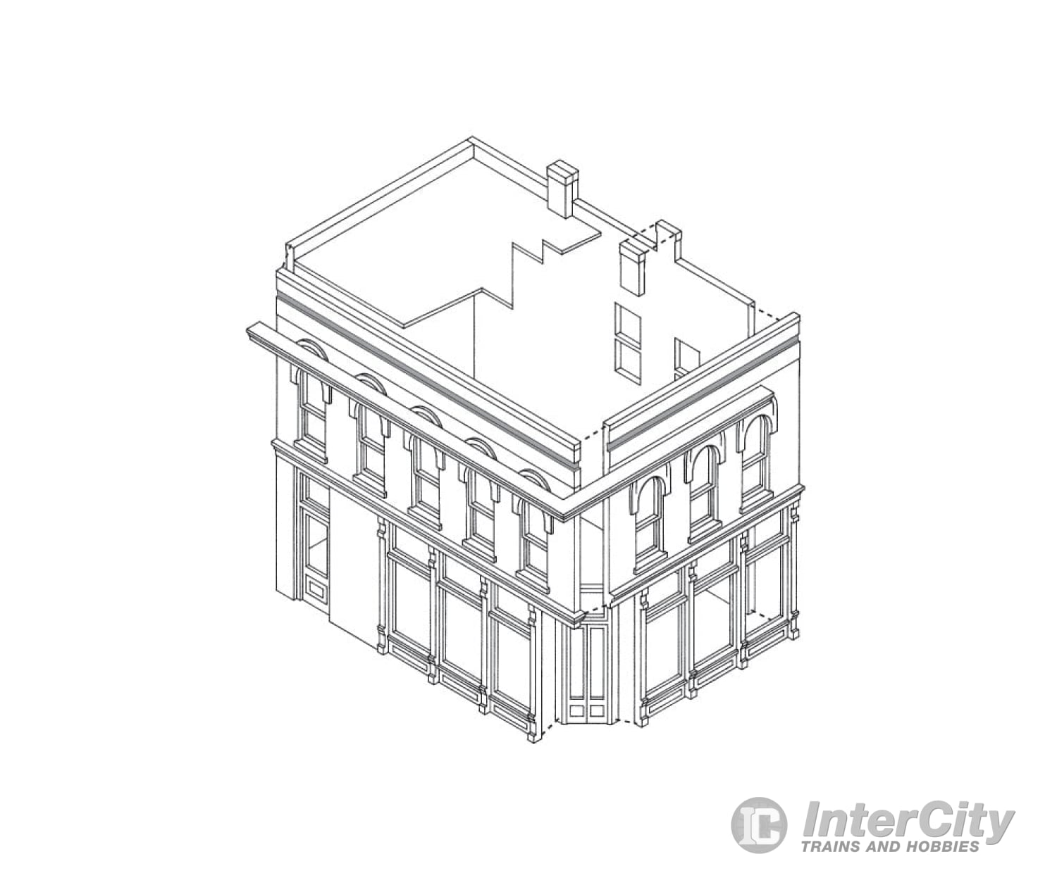 Design Preservation Models 11500 The Other Corner Cafe - Ho Scale Structures