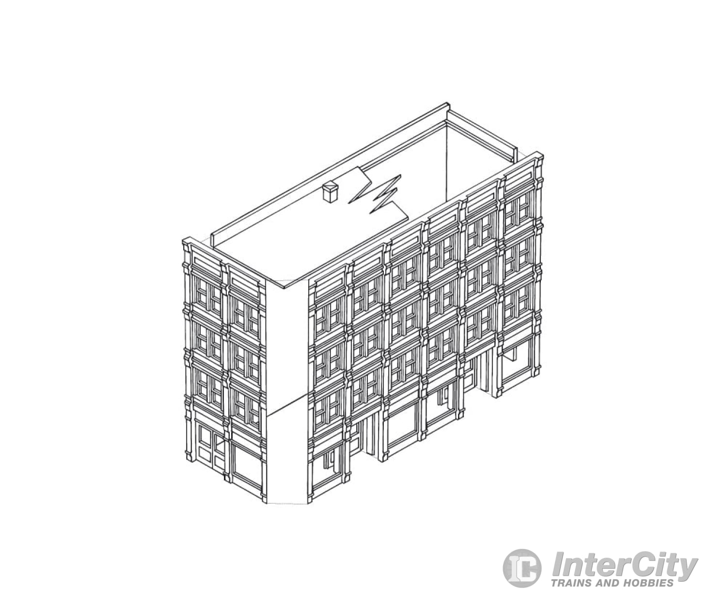 Design Preservation Models 11900 M.t. Arms Hotel Ho Scale Structures