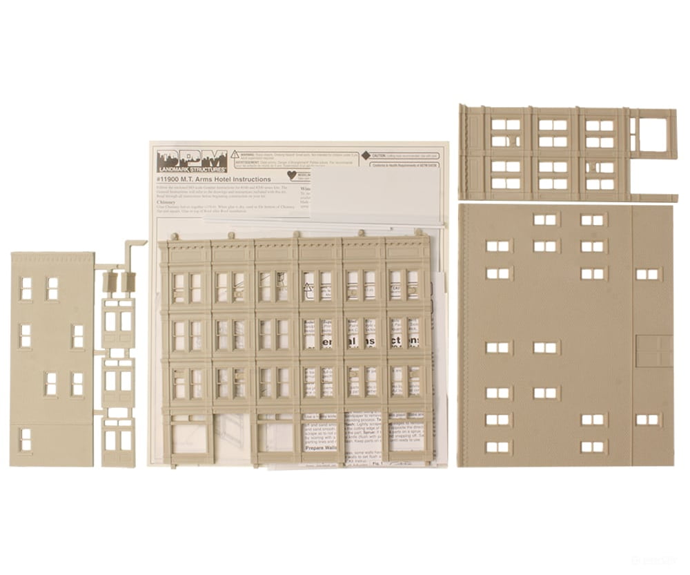 Design Preservation Models 11900 M.t. Arms Hotel Ho Scale Structures