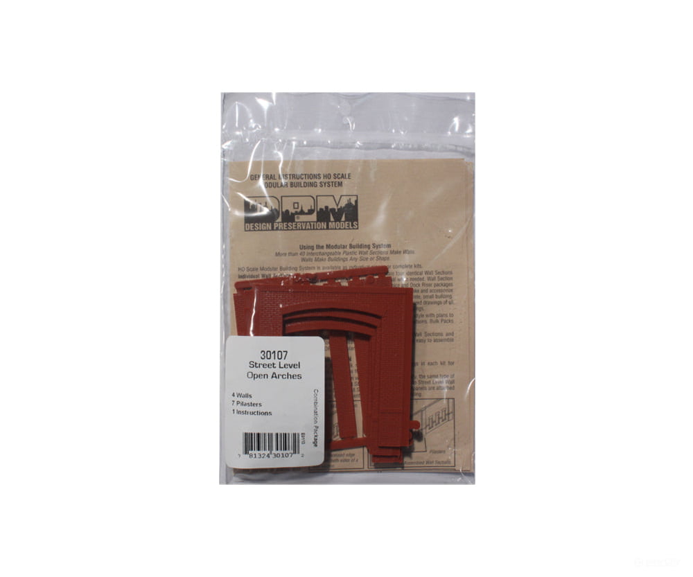 Design Preservation Models 30107 Street Level Open Arch Ho Scale Structures