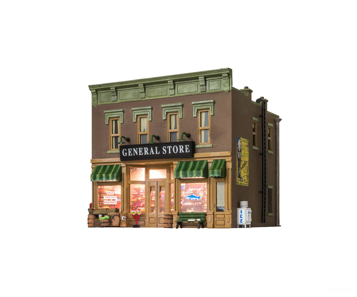 Design Preservation Models 5841 Lubener’s General Store (Lit) O Scale Structures