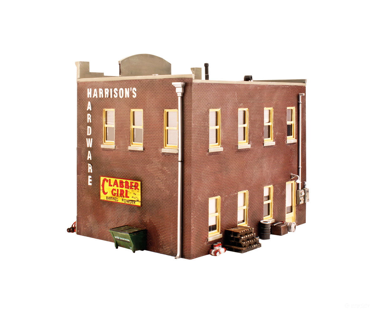 Design Preservation Models 5842 Harrison’s Hardware (Lit) O Scale Structures