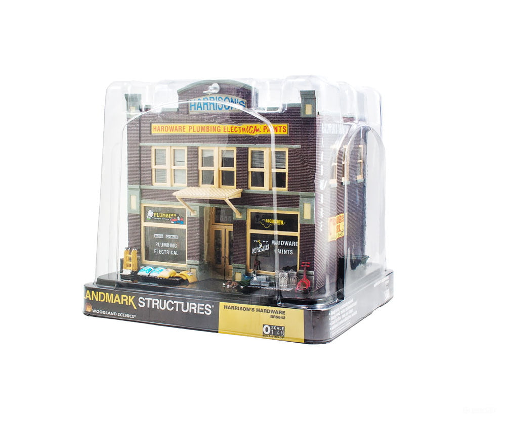 Design Preservation Models 5842 Harrison’s Hardware (Lit) O Scale Structures