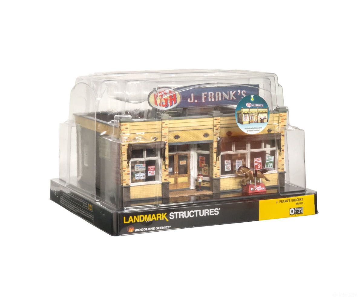 Design Preservation Models 5851 J. Franks Grocery (Lit) O Scale Structures