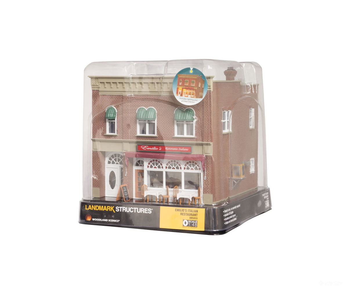 Design Preservation Models 5855 Emilio’s Italian Restaurant (Lit) O Scale Structures