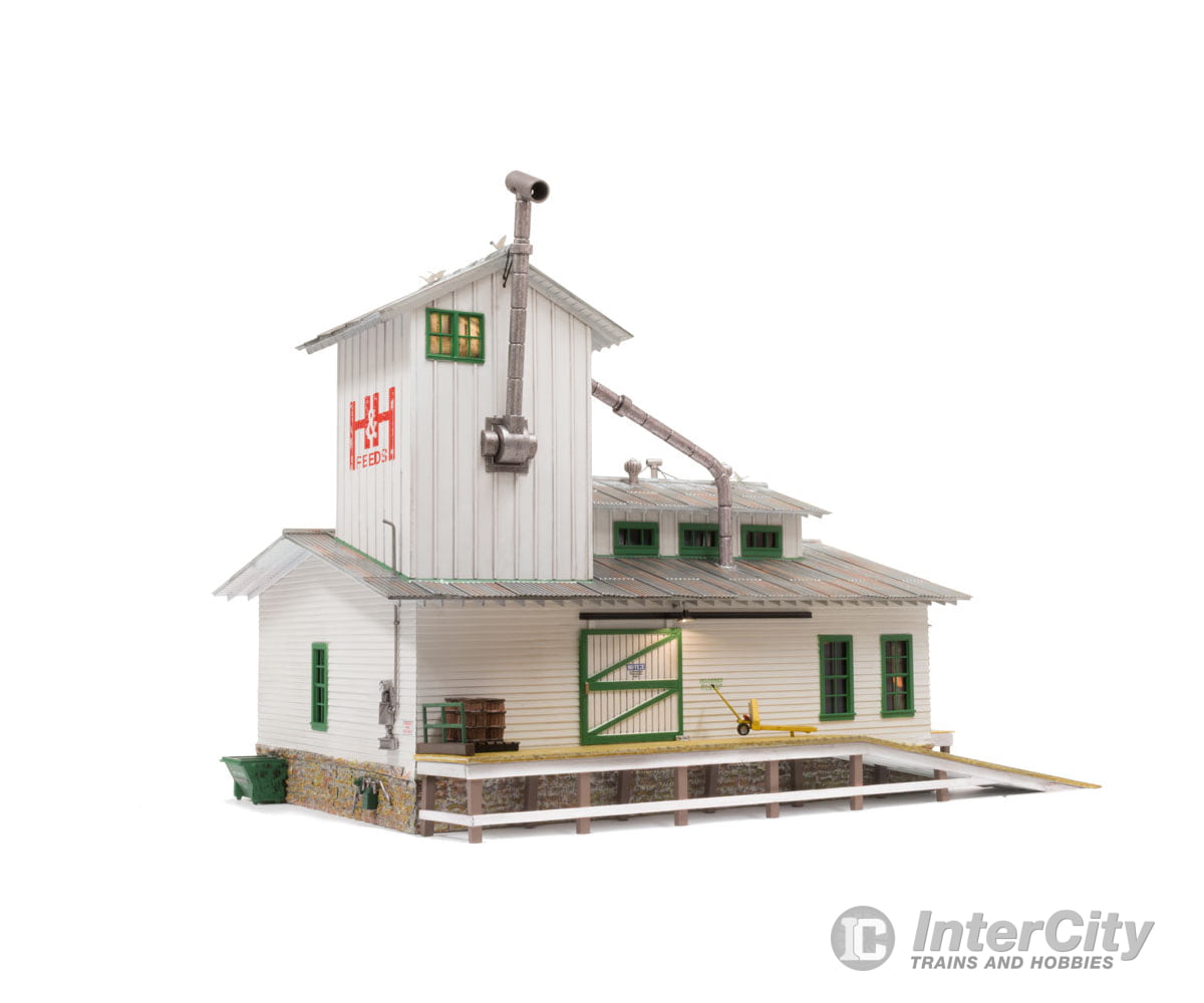 Design Preservation Models 5859 H&H Feed Mill (Lit) O Scale Structures