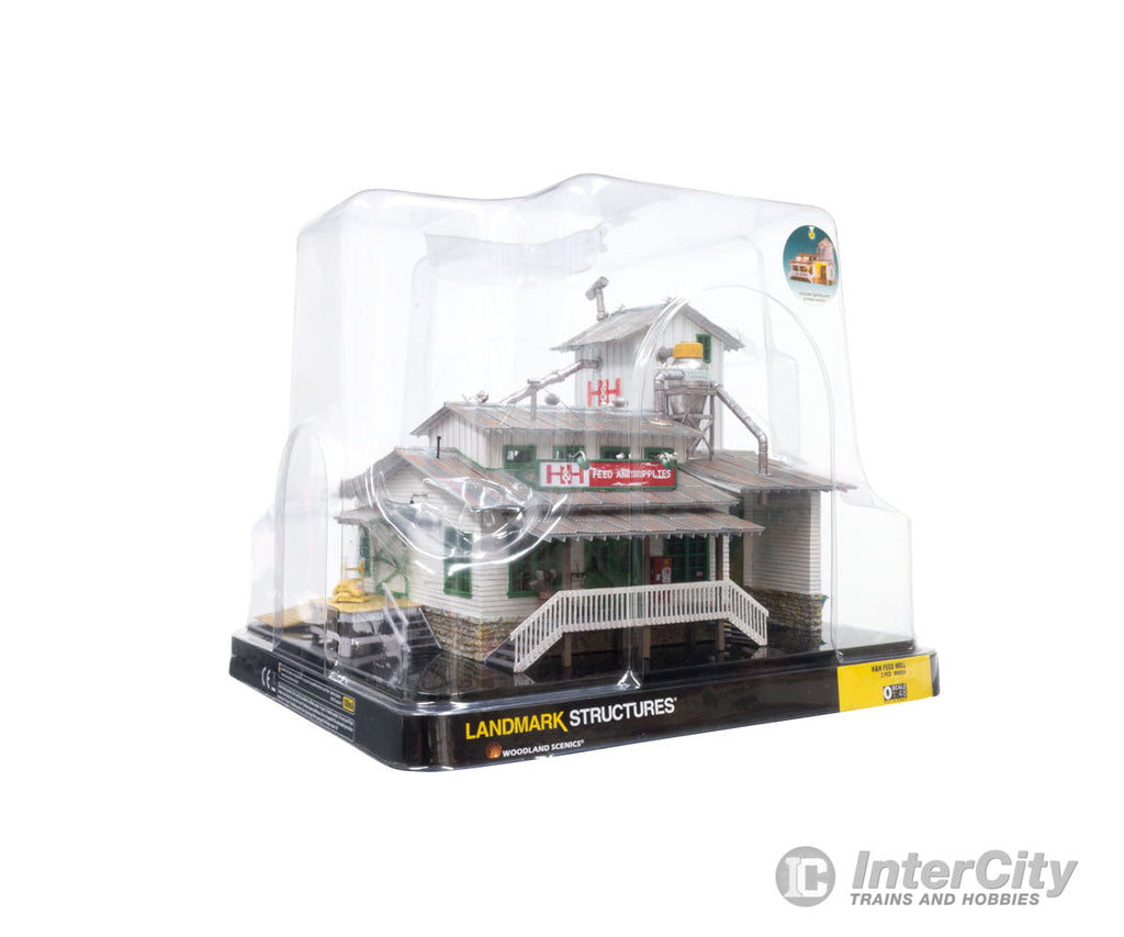 Design Preservation Models 5859 H&H Feed Mill (Lit) O Scale Structures