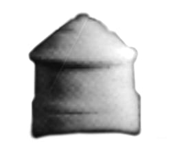 Detail Associates N 8003 Domes -- Sand Fluted Pkg(2) Detailing Parts
