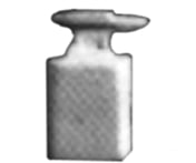 Detail Associates N 8418 Miniature Tools -- Anvil W/Stand Pkg(2) Scenery Details