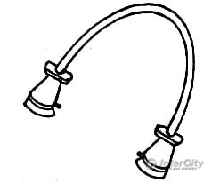 Details West HO 218 MU Cables - Double Plugs pkg(4) Detailing Parts