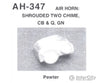 Details West Ho Ah-347 Air Horn Shrouded 3 Chime Cb&Q Gn. Pewter Ea. Detailing Parts