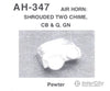 Details West Ho Ah-347 Air Horn Shrouded 3 Chime Cb&Q Gn. Pewter Ea. Detailing Parts