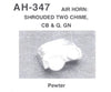 Details West Ho Ah-347 Air Horn Shrouded 3 Chime Cb&Q Gn. Pewter Ea. Detailing Parts