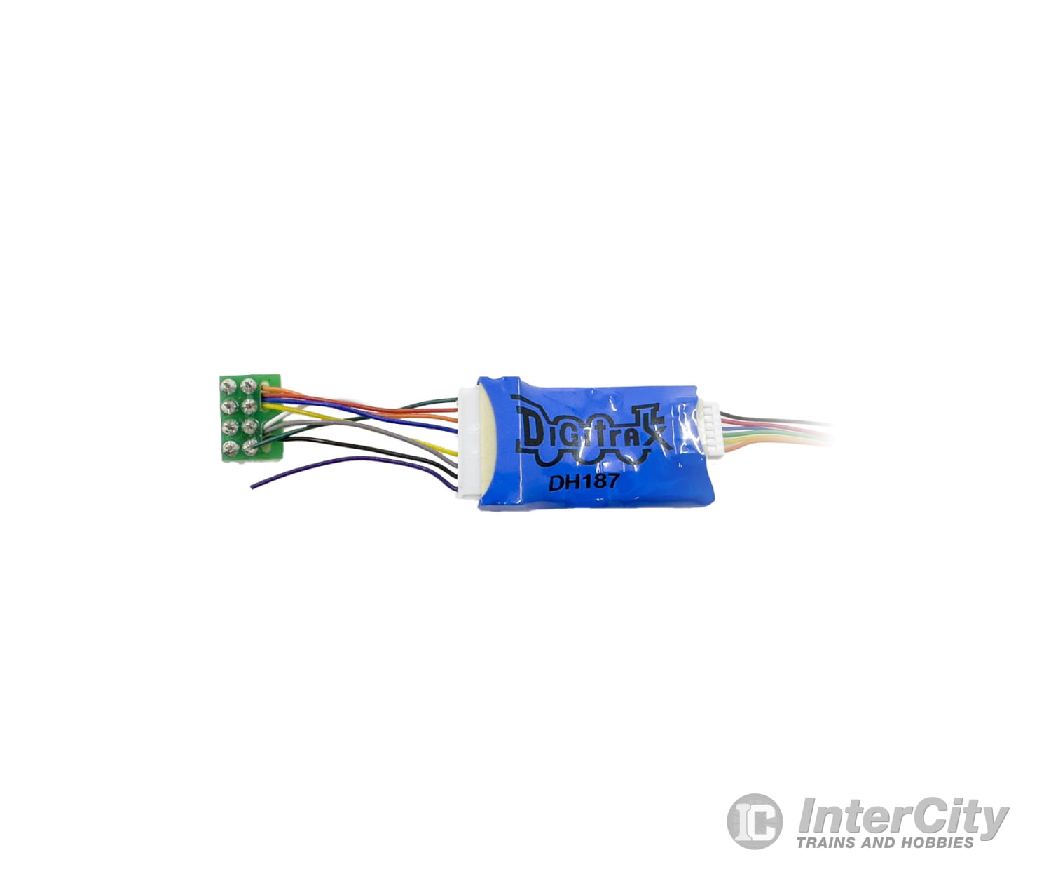 Digitrax DH187PS HO Mobile Decoder Med Plug w/ approx. 1.2’’ wires (1.5 amp) (8 func) Decoders