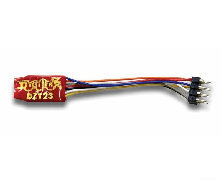 Digitrax DZ123PS Mobile DCC Decoders -- 1.0 Amp, No Back EMF, 2-Function with Medium DCC Plug on Short Harness - Default Title (IC-245-DZ123PS)