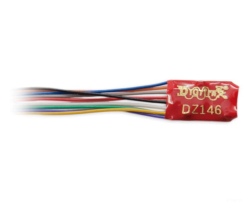 Digitrax DZ146 DZ146 Series 6 Control Decoder for Z, N & HO -- Wired .55 x .4 x .148" 14 x 10.23 x 3.77mm - Default Title (CH-245-DZ146)