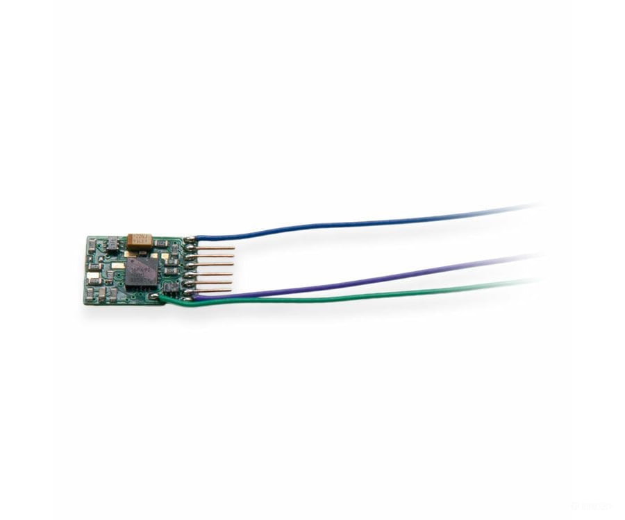 Digitrax DZ146IN DZ146IN Series 6 NEM 651 Plug Decoder DCC Control Decoder -- 4 Functions, NEM 651 6-Pin Plug .386 x .559 x .137" 9.8 x 14.2 x 3.48mm - Default Title (CH-245-DZ146IN)