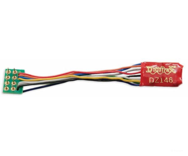 Digitrax DZ146PS DZ146PS Series 6 Control Decoder for Z, N & HO -- Medium 8-Pin Plug, 1" Harness .55 x .4 x .148" 14 x 10.23 x 3.77mm - Default Title (CH-245-DZ146PS)