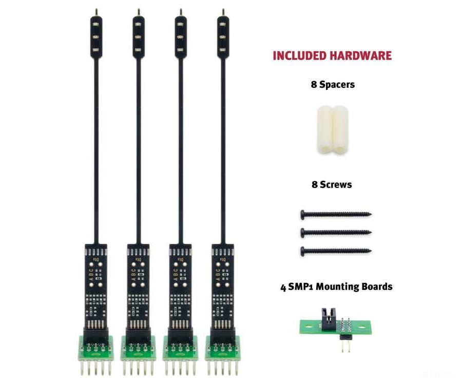 Digitrax SH2AB SH2AB Mainline Signaling Kit -- Includes 2 Single-Head A Signals, 2 Single-Head B Signals, 4 SMP1 Mounts - Default Title (IC-245-SH2AB)