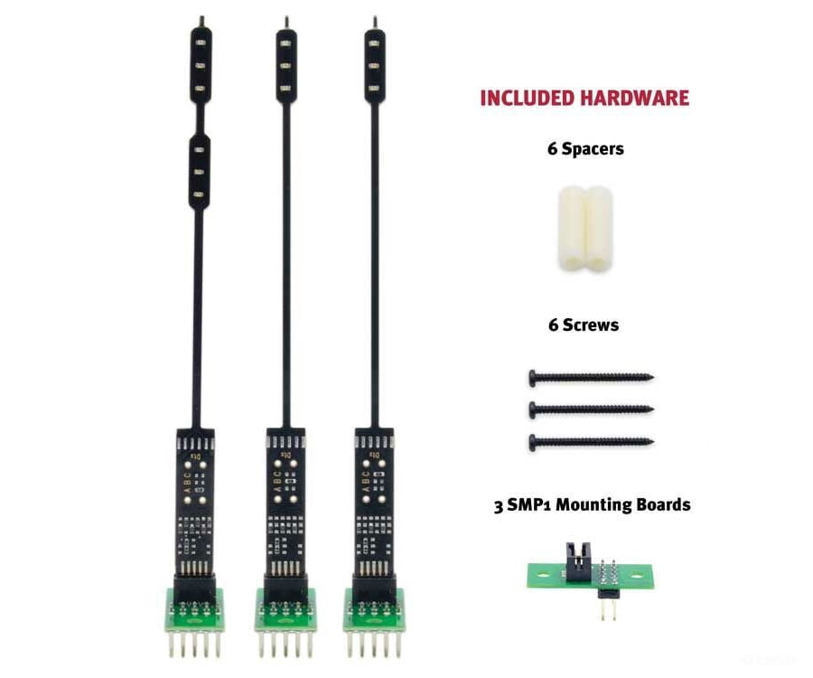 Digitrax HO SHABC SHABC Turnout Signaling Kit -- Includes 1 Dual-Head and 2 Single-Head Signals, 3 SMP1 Mounting Brackets - Default Title (CH-245-SHABC)