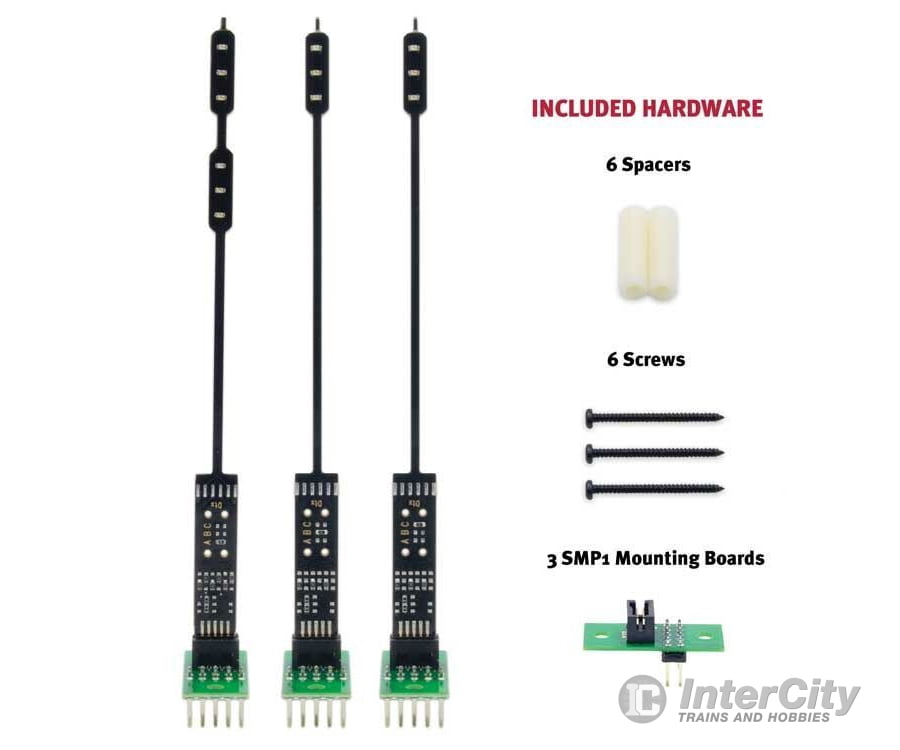 Digitrax HO SHABC SHABC Turnout Signaling Kit -- Includes 1 Dual-Head and 2 Single-Head Signals, 3 SMP1 Mounting Brackets - Default Title (CH-245-SHABC)