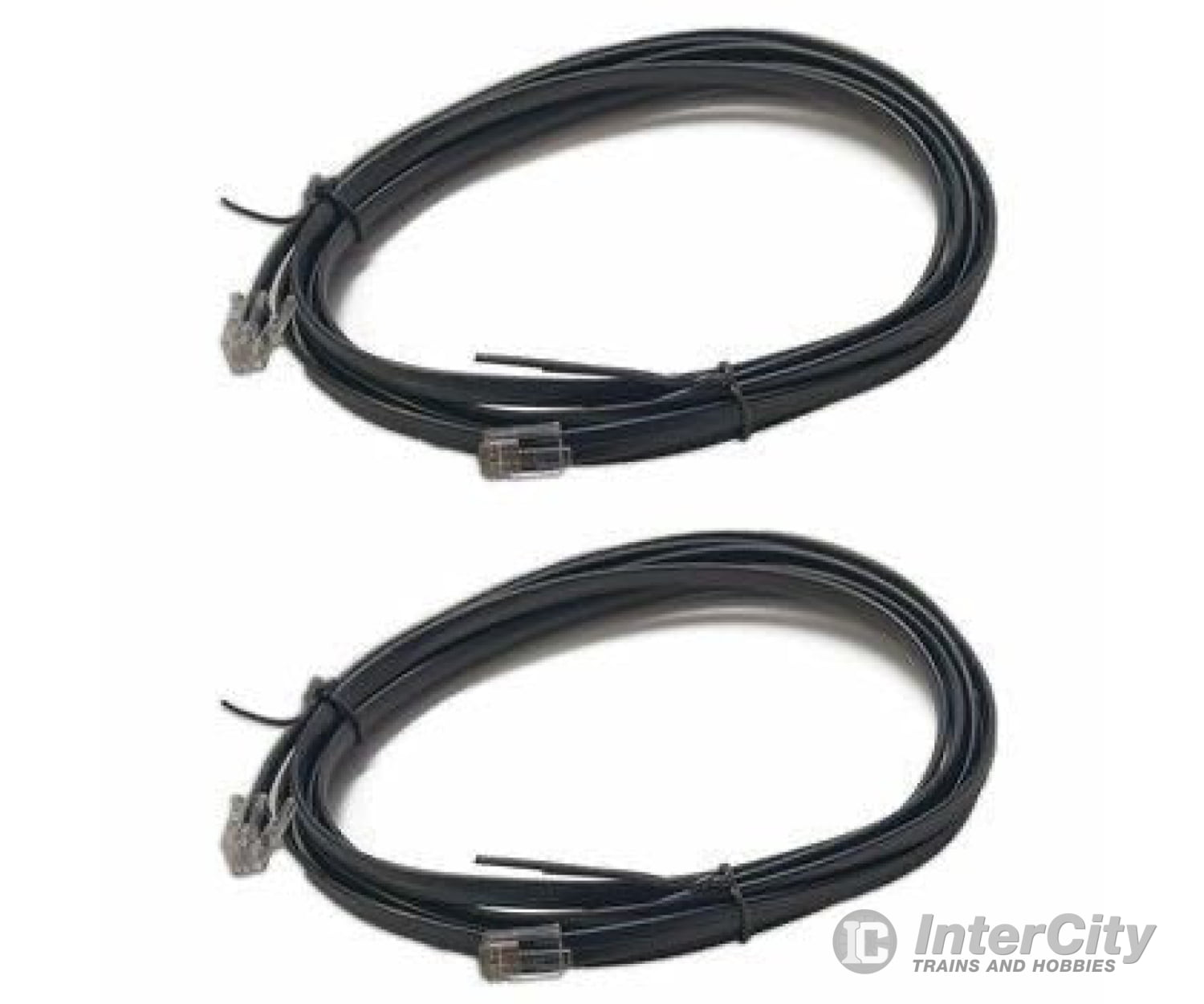 Digitrax LNC82 LocoNet Cable pkg(2) -- 8' 2.4m - Default Title (CH-245-LNC82)