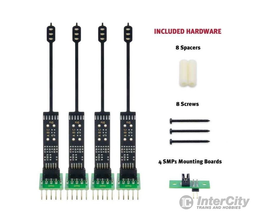 Digitrax N SN2AB SN2AB Mainline Signaling Kit -- Includes 2 Single-Head A Signals, 2 Single-Head B Signals, 4 SMP1 Mounts - Default Title (CH-245-SN2AB)
