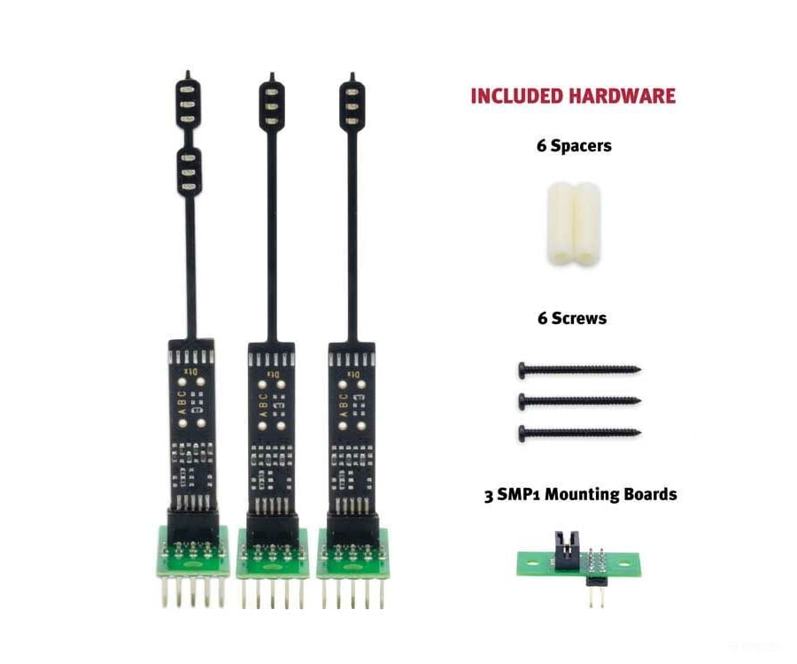 Digitrax N SNABC SNABC Turnout Signaling Kit -- Includes 1 Dual-Head and 2 Single-Head Signals, 3 SMP1 Mounting Brackets - Default Title (CH-245-SNABC)