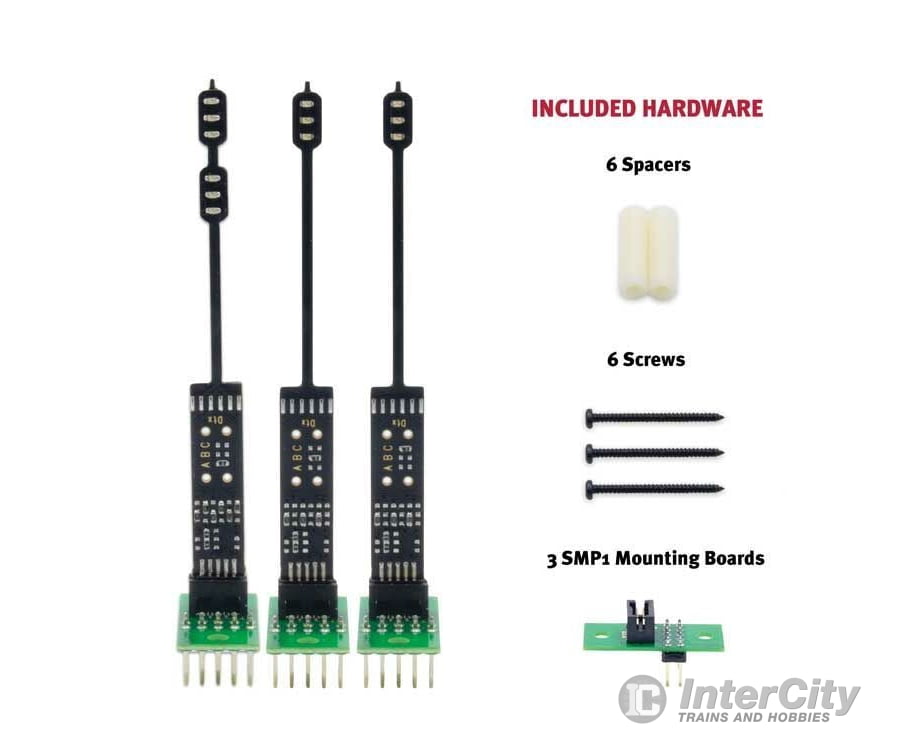 Digitrax N SNABC SNABC Turnout Signaling Kit -- Includes 1 Dual-Head and 2 Single-Head Signals, 3 SMP1 Mounting Brackets - Default Title (CH-245-SNABC)
