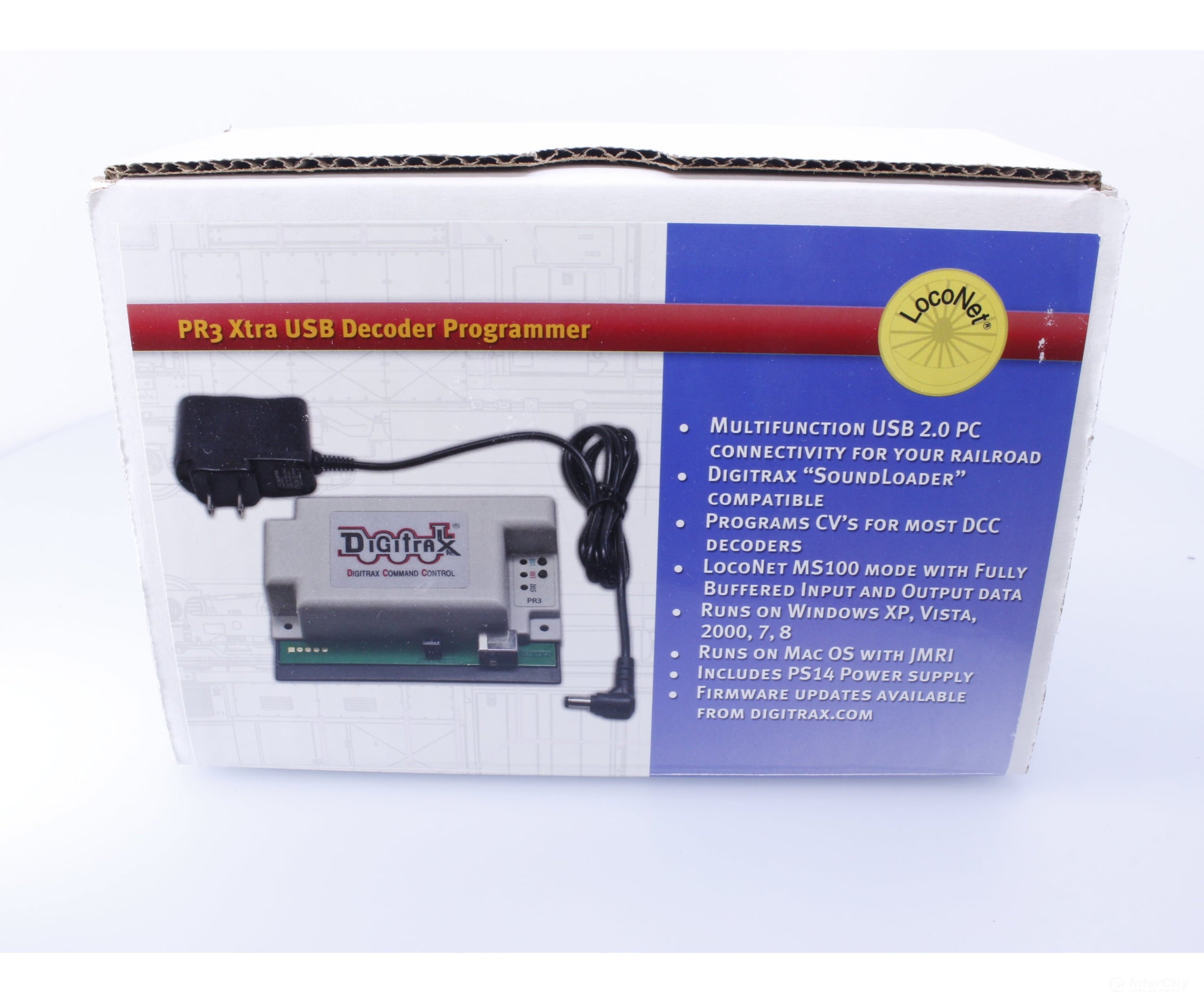 Digitrax PR3Xtra USB Decoder Programmer DCC Accessories